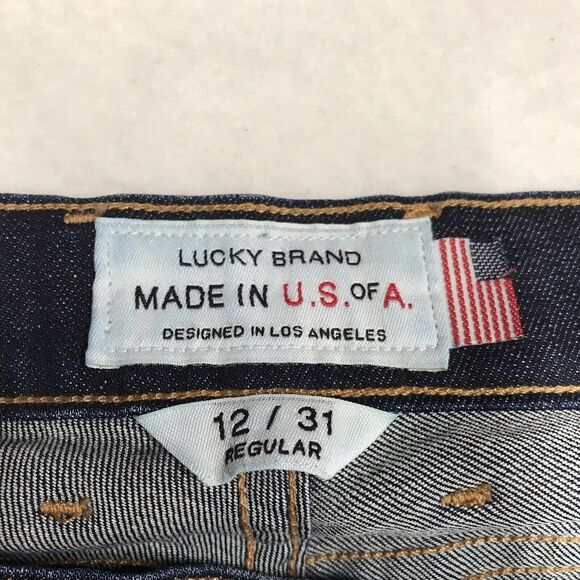 LUCKY Selvedge Jean Women 12/31 (32x32) Sofia Skinny Dark Wash Cone Denim USA - Picture 11 of 16